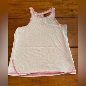 New Balance Kids White and Pink Tank Top